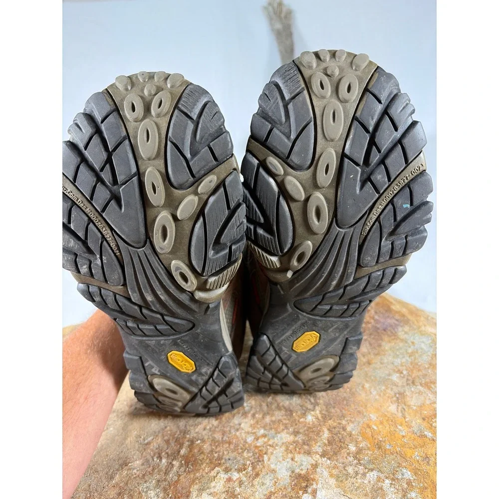 Merrell Moab Waterproof Hiking Shoes Mens 13 Espresso Brown J39723 Vibram Low